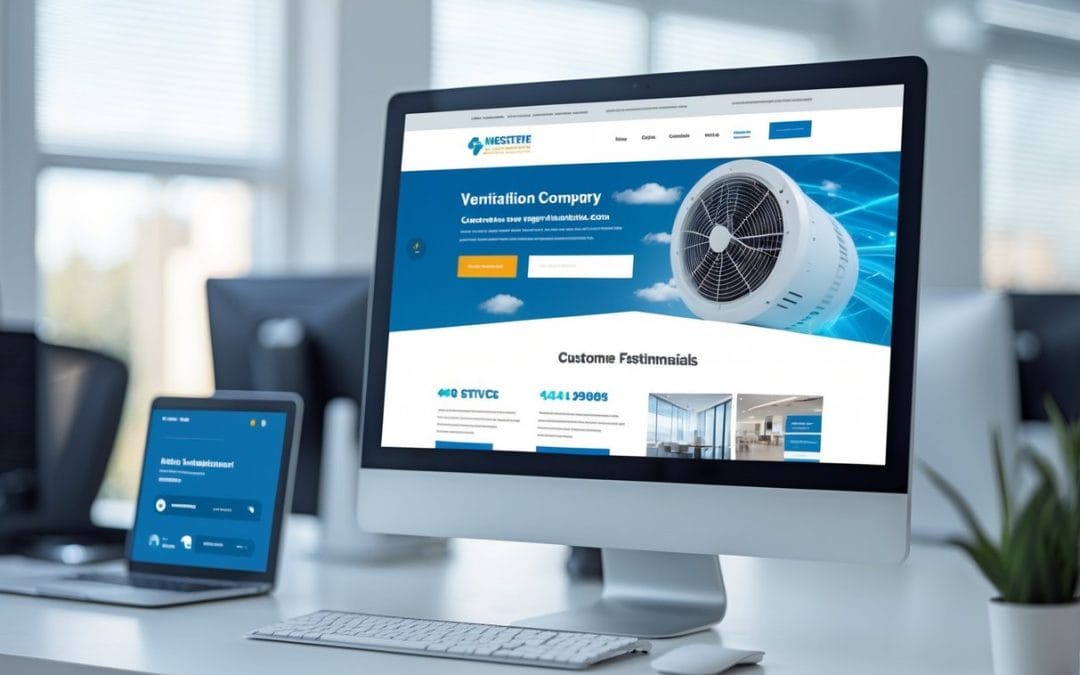 Hjemmeside til et ventilationsfirma der skaber flere kundehenvendelser